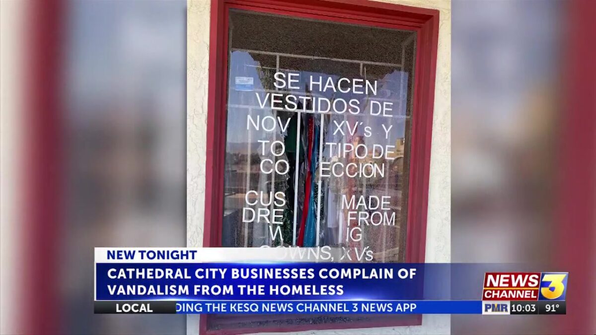 Cathedral City businesses complain of vandalism from nearby homeless community