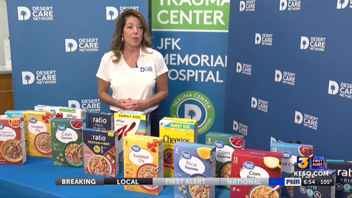 Desert Care Network hospitals ‘Healthy Over Hungry’ Cereal Drive runs through Thursday