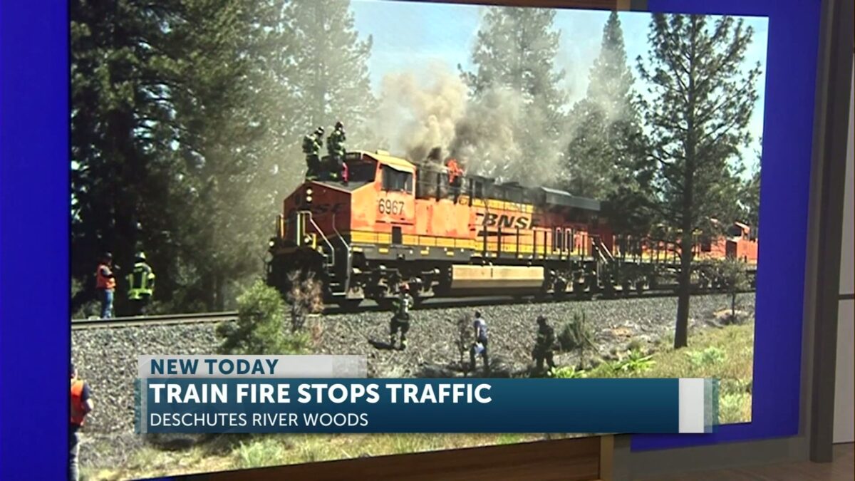 Bend Fire & Rescue tackles train fire