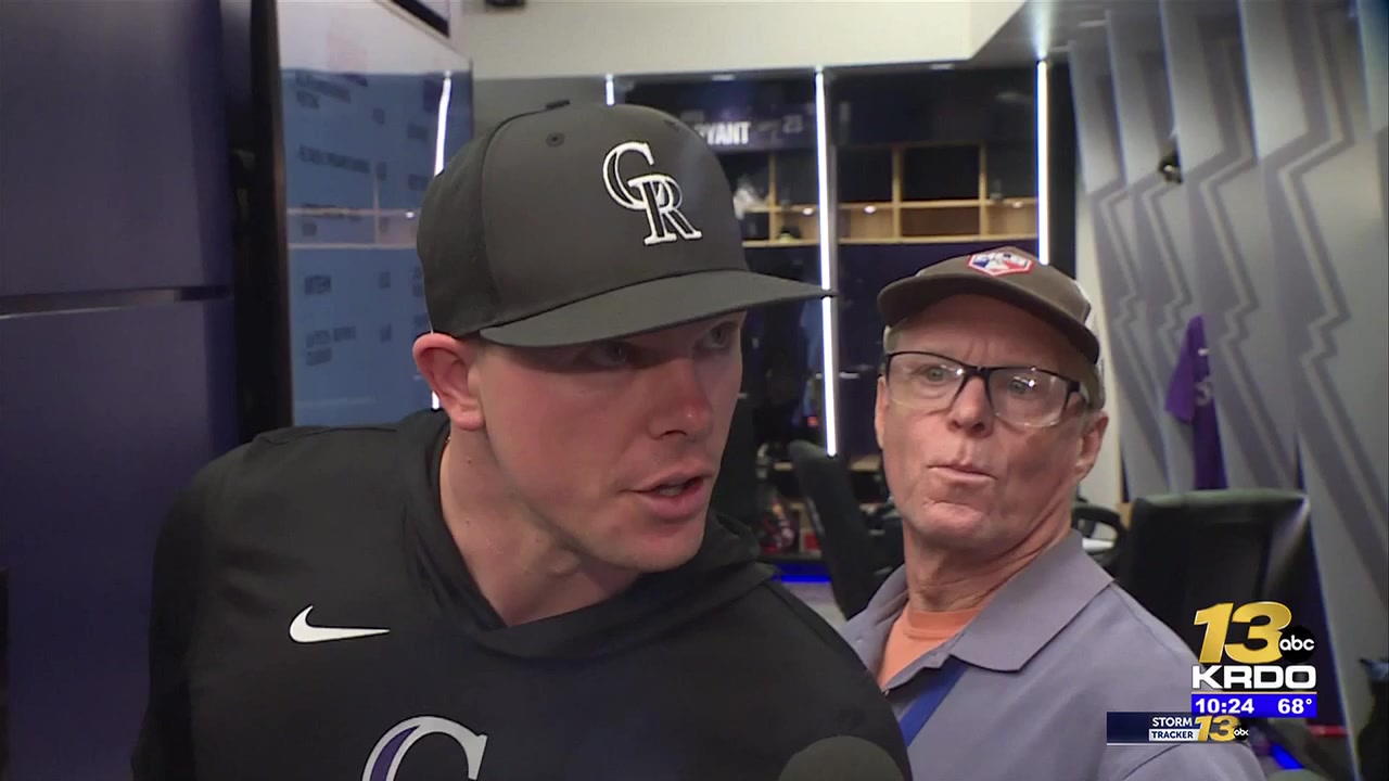 Rockies outfielder Troy Johnston celebrated his birthday by helping us interview Mickey Moniak