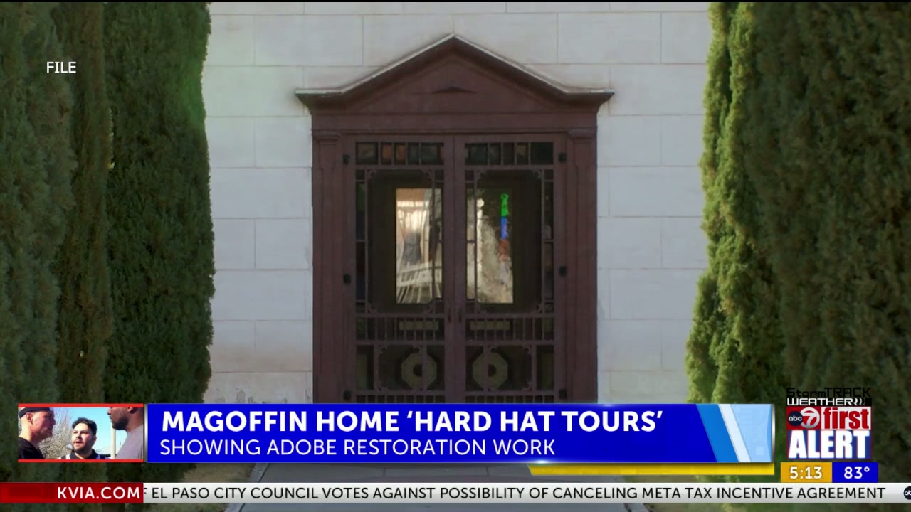 Historic Magoffin Home offers ‘hard hat tours’ to show adobe restoration work
