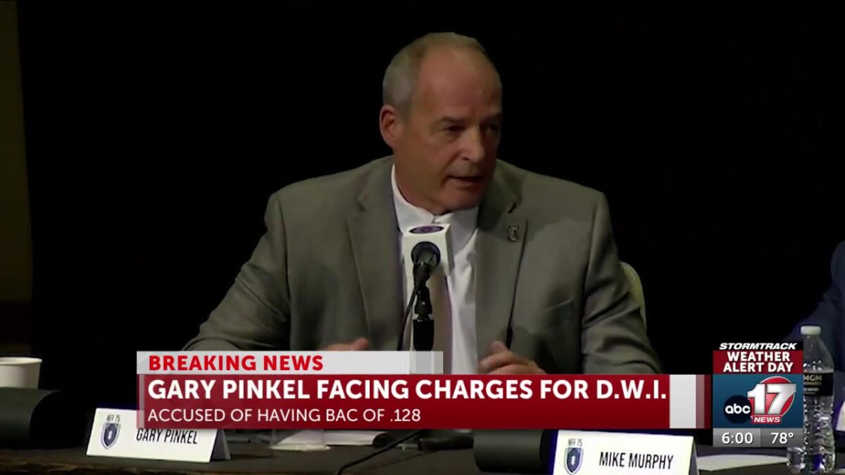 Charges filed in Pinkel DWI case from July 2025