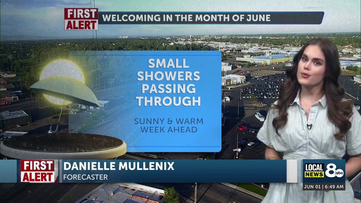Cool start to June and lingering showers throughout Monday