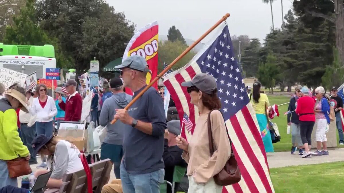 Protest Held in Ventura to “Reclaim Our Flag”