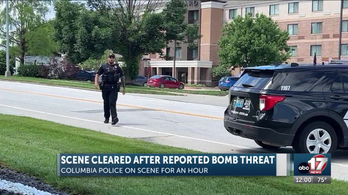Part of Columbia road closed after hotel bomb threat