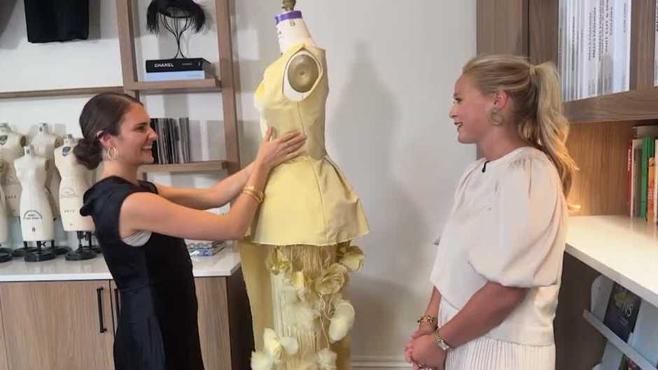 Fashion graduate Samantha Covey drew inspiration from Goldie Hawn
