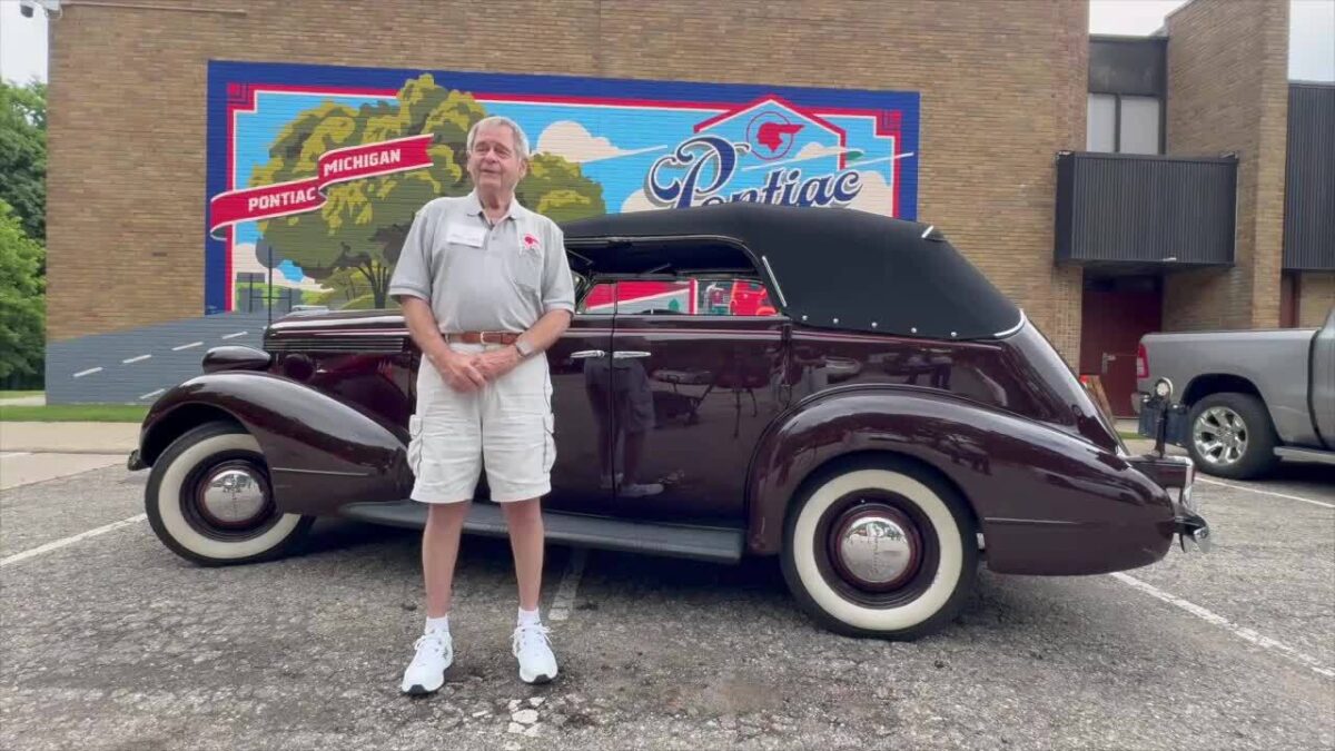 83-year-old Gary Cummings drove his 1937 Pontiac 2