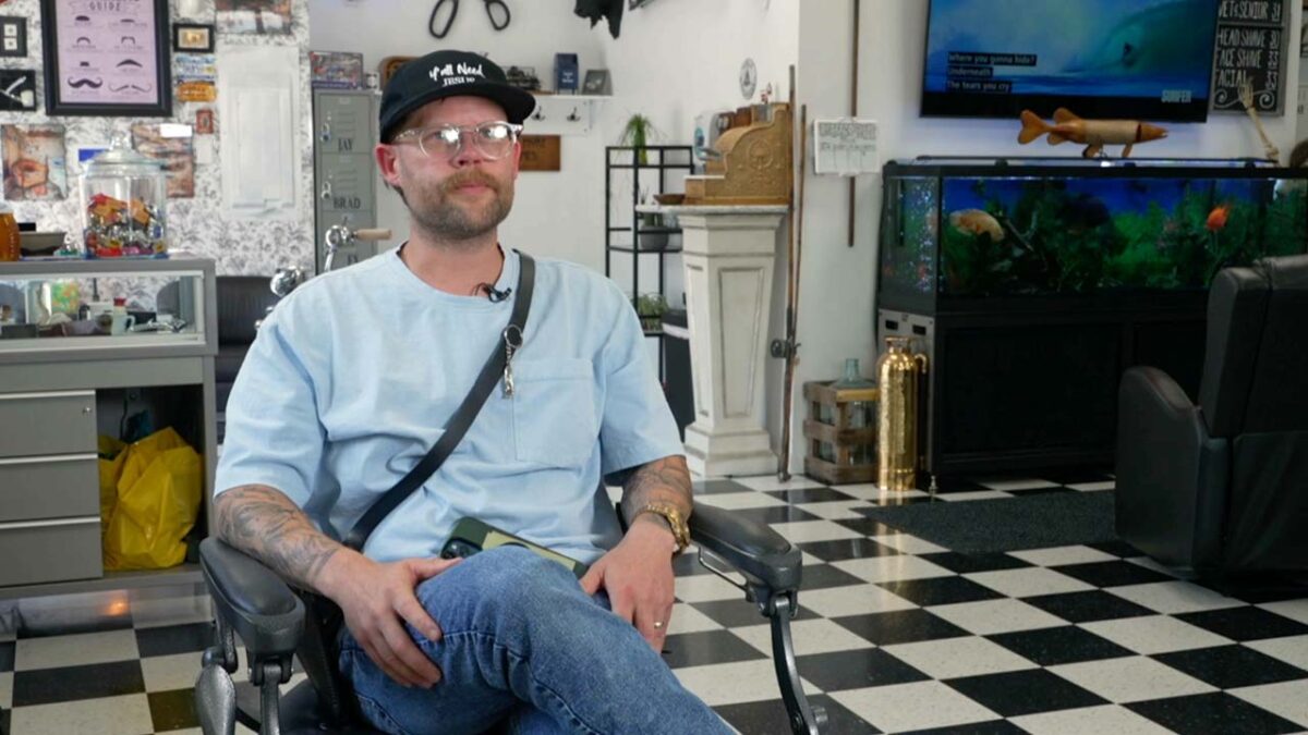 At Jay's Barbershop in the Village of Hamburg