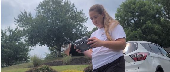Amelia Breitenbach of Pittsburgh Drone Pet Search and Rescue was called to help after early fireworks on July Fourth scared Gandalf. His owner looked for him all night into the early morning but couldn't find him. Breitenbach soon arrived and jumped into action