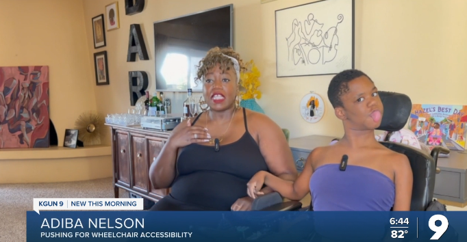 Adiba Nelson and her 17-year-old daughter Emory Webster were stranded at an auto repair shop.