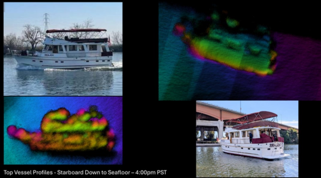 The wreckage of a boat that capsized near Alcatraz Island earlier this week