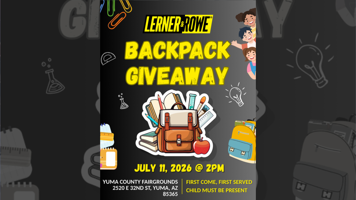 Lerner & Rowe hold backpack giveaway event in Yuma