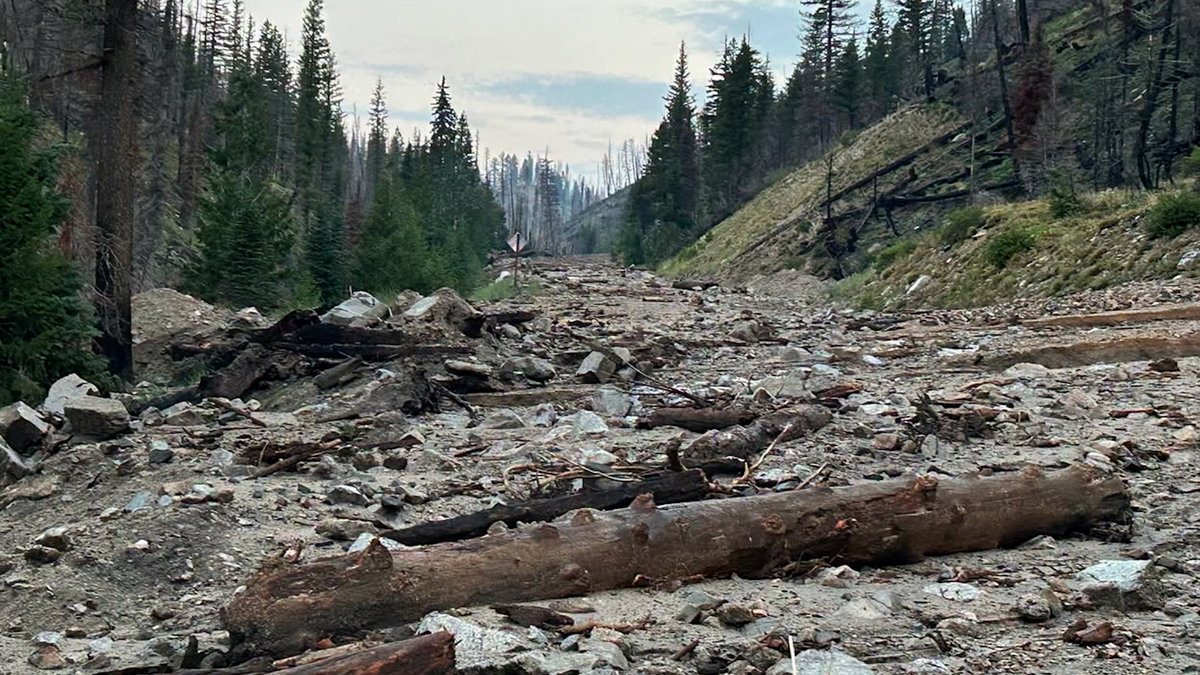 Highway 21 remains closed near Stanley following major mudslide
