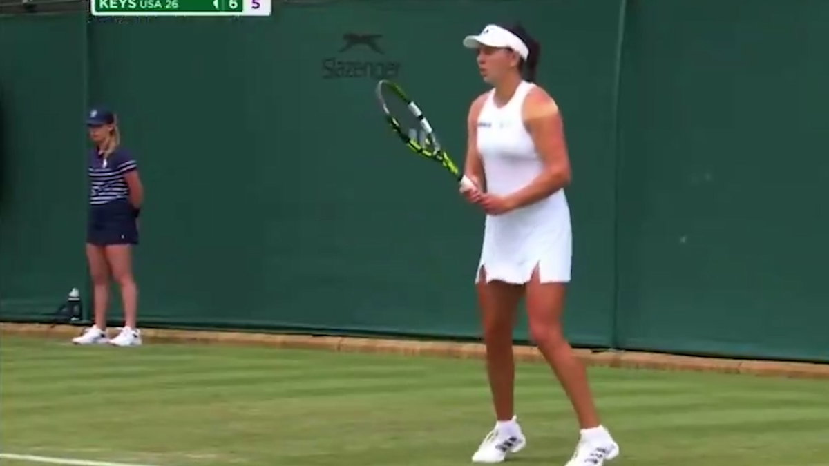 Kayla Day battles but loses to Keys in three sets at Wimbledon