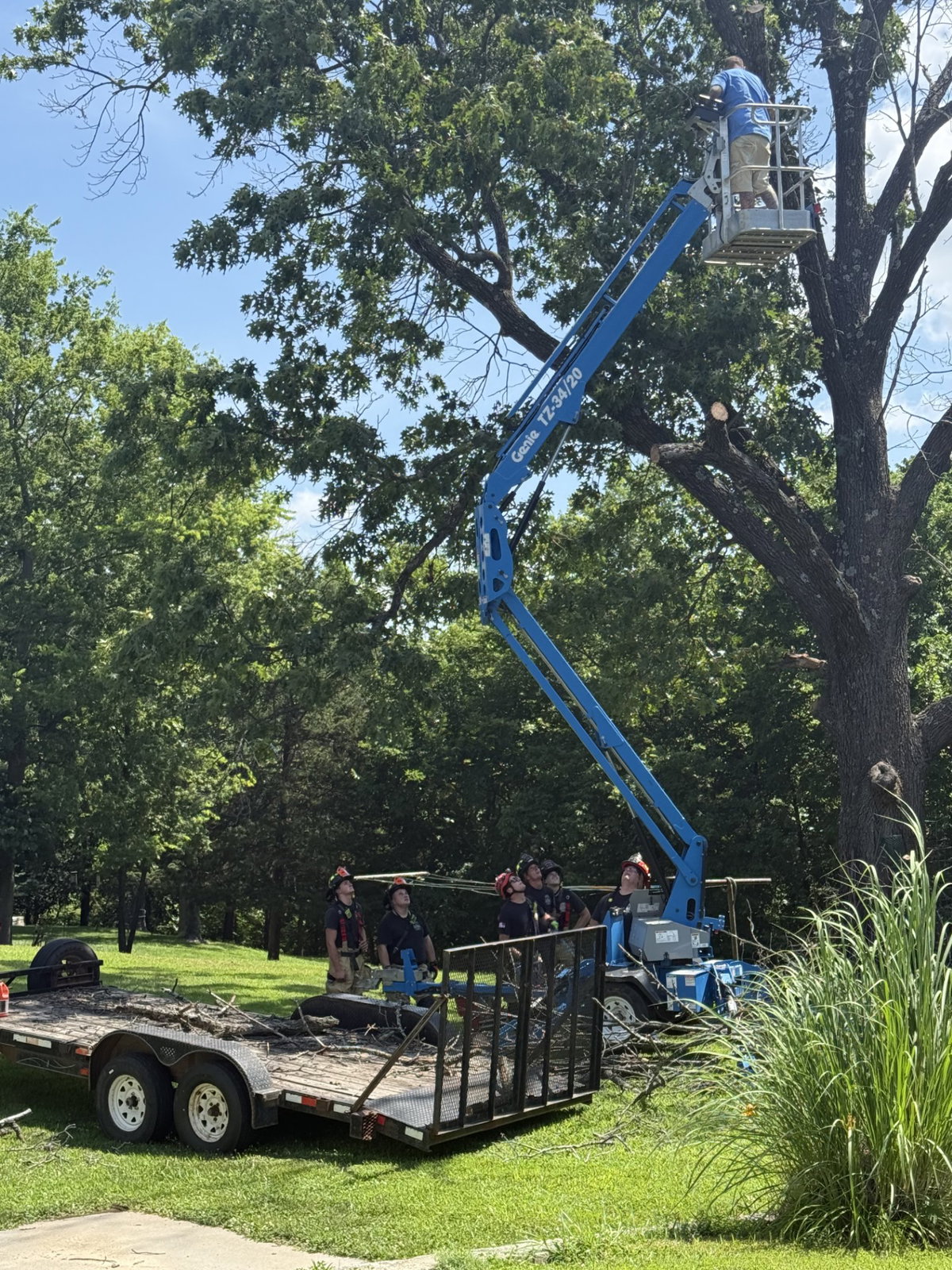 Jefferson City firefighters help man who was stuck on lift