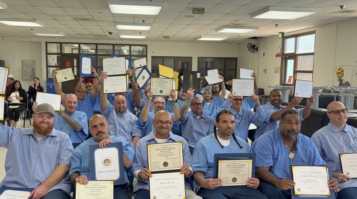 Dozens of inmates at Centinela State Prison earn national job certifications