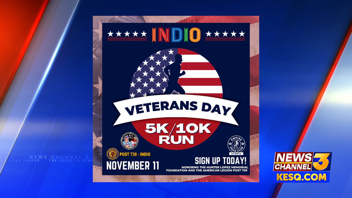 Indio announces its 3rd annual Veterans Day Run/Walk