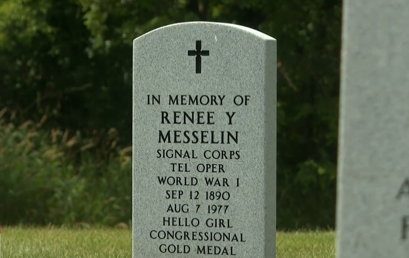 A powerful ceremony on Thursday honored World War I veteran Renee Messelin