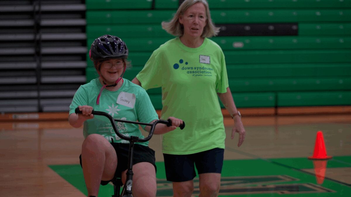 Dozens of kids with Down syndrome and other disabilities are learning how to ride a bike.