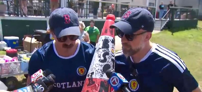 The traffic cone marked the latest chapter in the city's unlikely love affair with Scotland’s Tartan Army