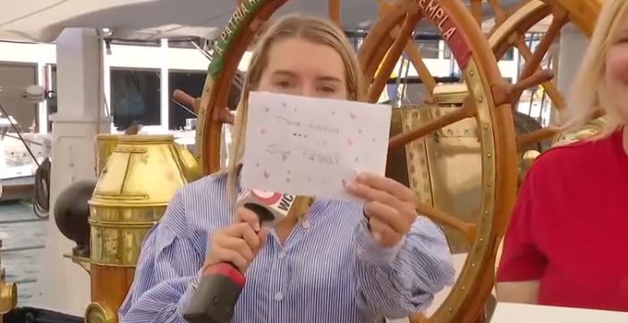 Massachusetts students will soon receive hundreds of handwritten messages from peers in Portugal after the Portuguese Navy's tall ship Sagres arrived in Boston.