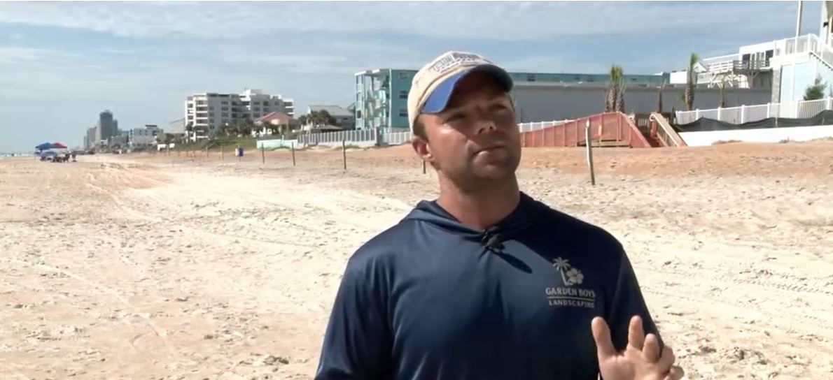 Damien Curry told WESH 2 he had volunteered to work on July 4th and was responding to a call about a woman who needed help getting to her car near the Seminole Avenue access point when the bolt hit nearby.