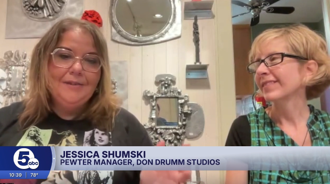 Jessica Shumski is Don Drumm Studios' pewter manager.