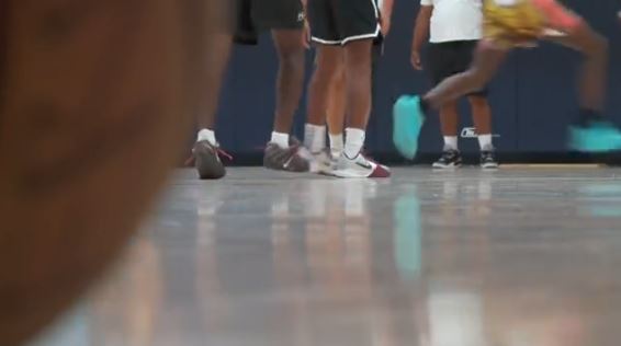 Baltimore County Police officers are back on the basketball court for the department's annual Cops and Kids Basketball Clinic.