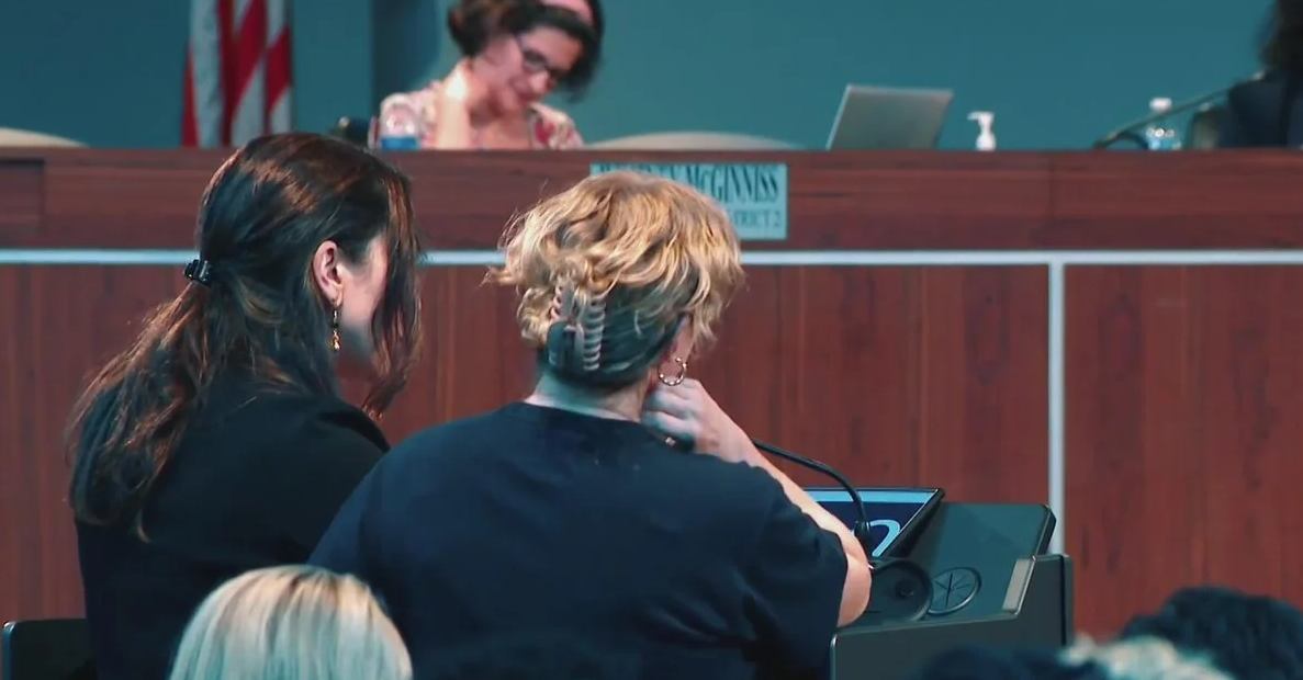 Several people came out to Monday night's DeKalb County Board of Education meeting to discuss immigration enforcement policies.