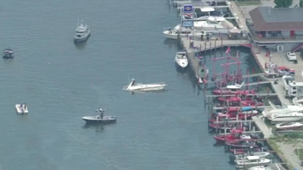 Several people were injured in a boat explosion and fire in a Macomb County marina on Lake St. Clair Thursday afternoon