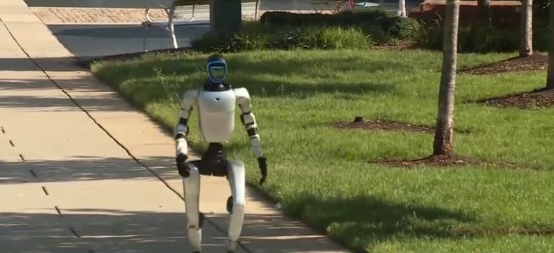 Forsyth County Sheriff Bobby Kimbrough revealed a humanoid robot that could soon assist with tasks such as crime scene mapping and hostage negotiations in Winston-Salem.