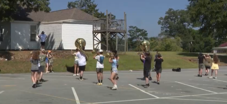 The Ware Shoals High School marching band