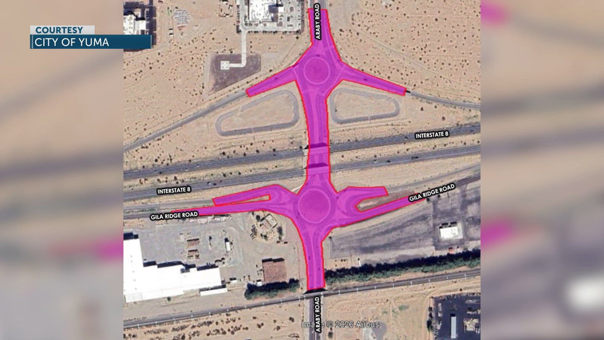 City of Yuma closes portion of Araby Road for improvements