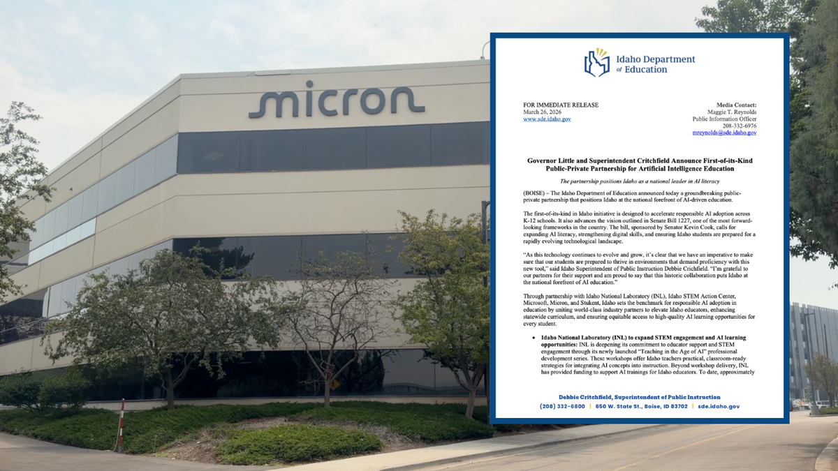 New Idaho law promotes AI literacy as Micron helps prepare teachers and students