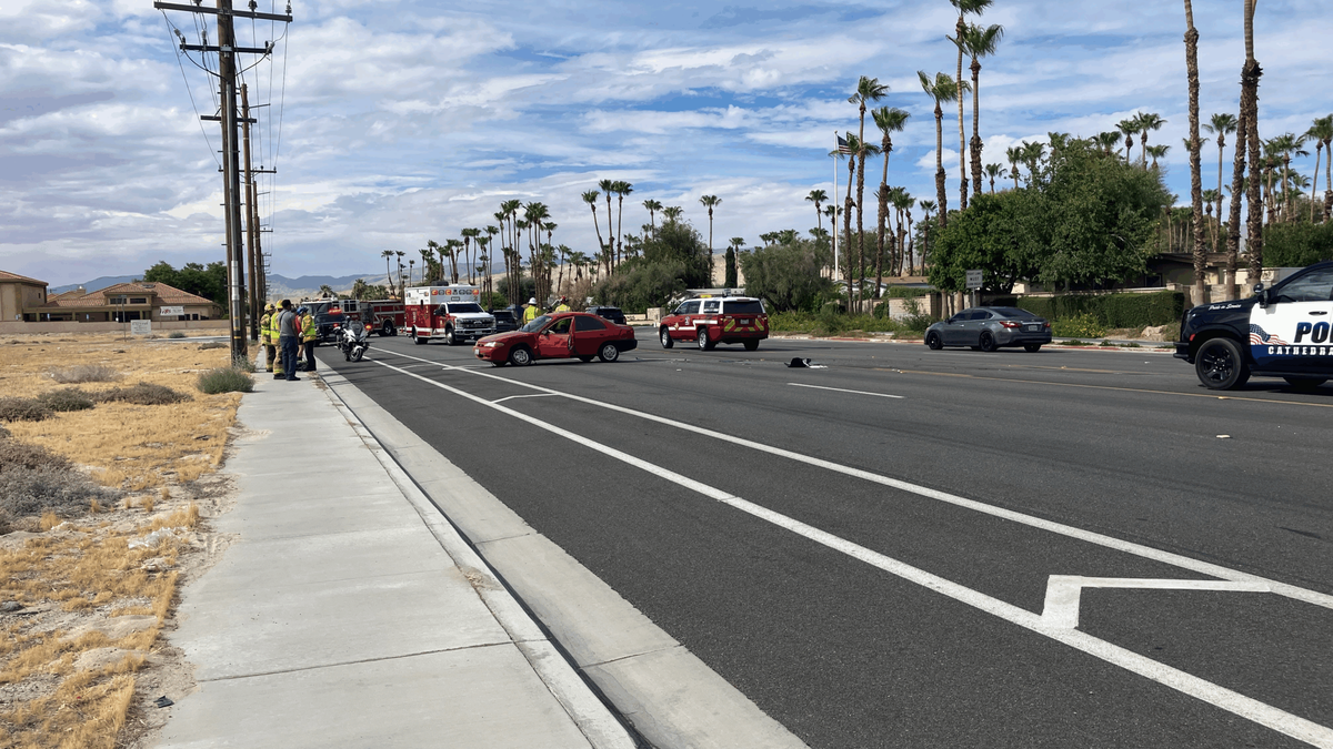 Crash on Date Palm Drive leaves at least one injured