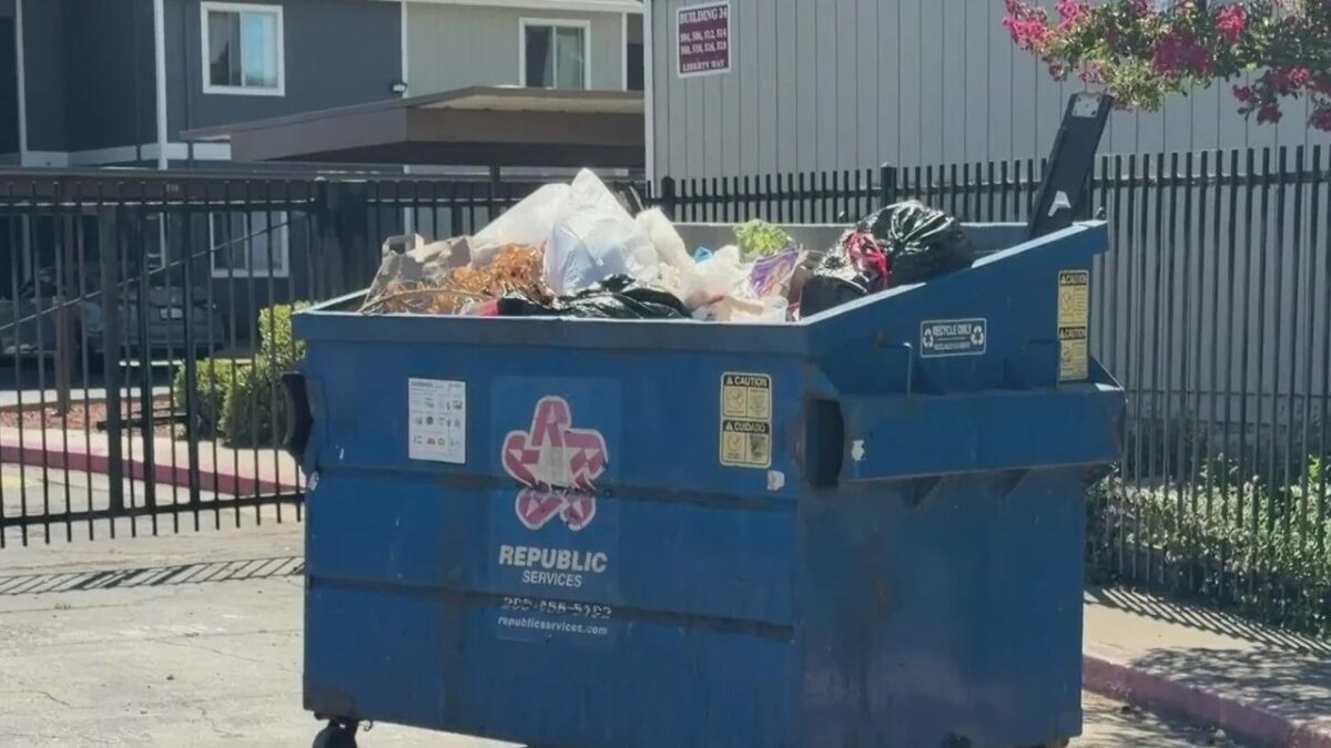 A startling image is circulating on social media showing a dog left for dead at a Stockton apartment complex. Police are now taking action