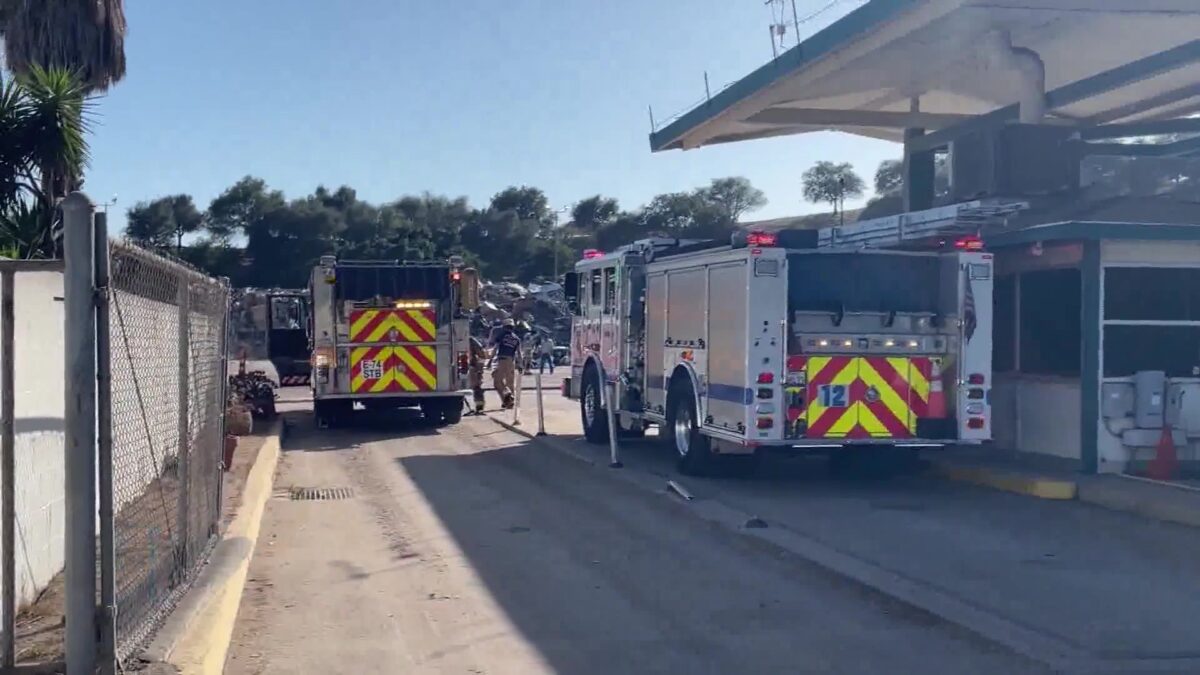 Fire breaks out at South Coast Recycling and Transfer Station