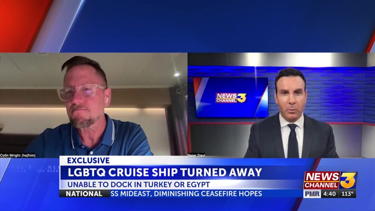 Palm Springs couple after their LGBTQ cruise is denied permission to dock in Turkey and Egypt