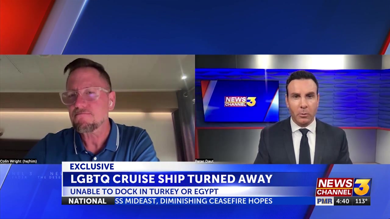 Palm Springs couple after their LGBTQ cruise is denied permission to dock in Turkey and Egypt
