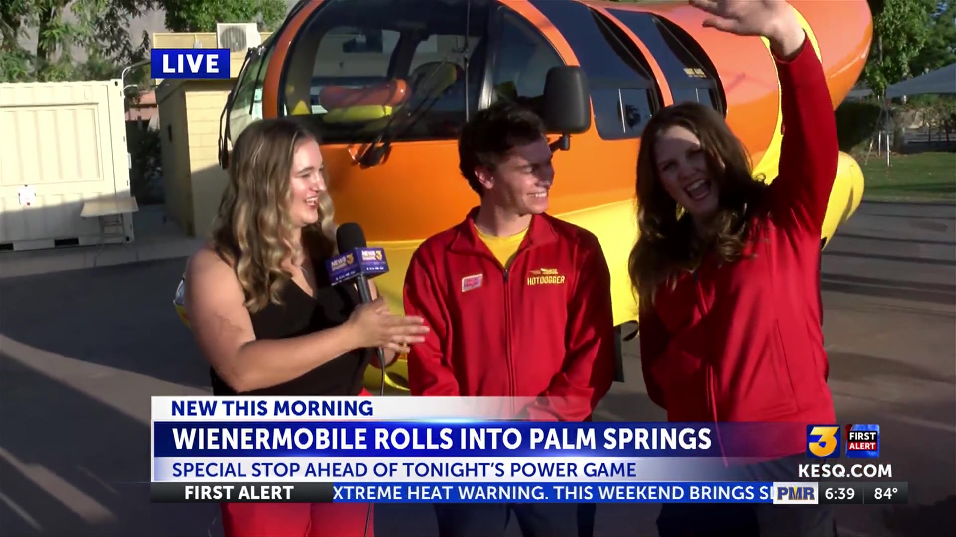Oscar Mayer Wienermobile rolls into Palm Springs for special Power game