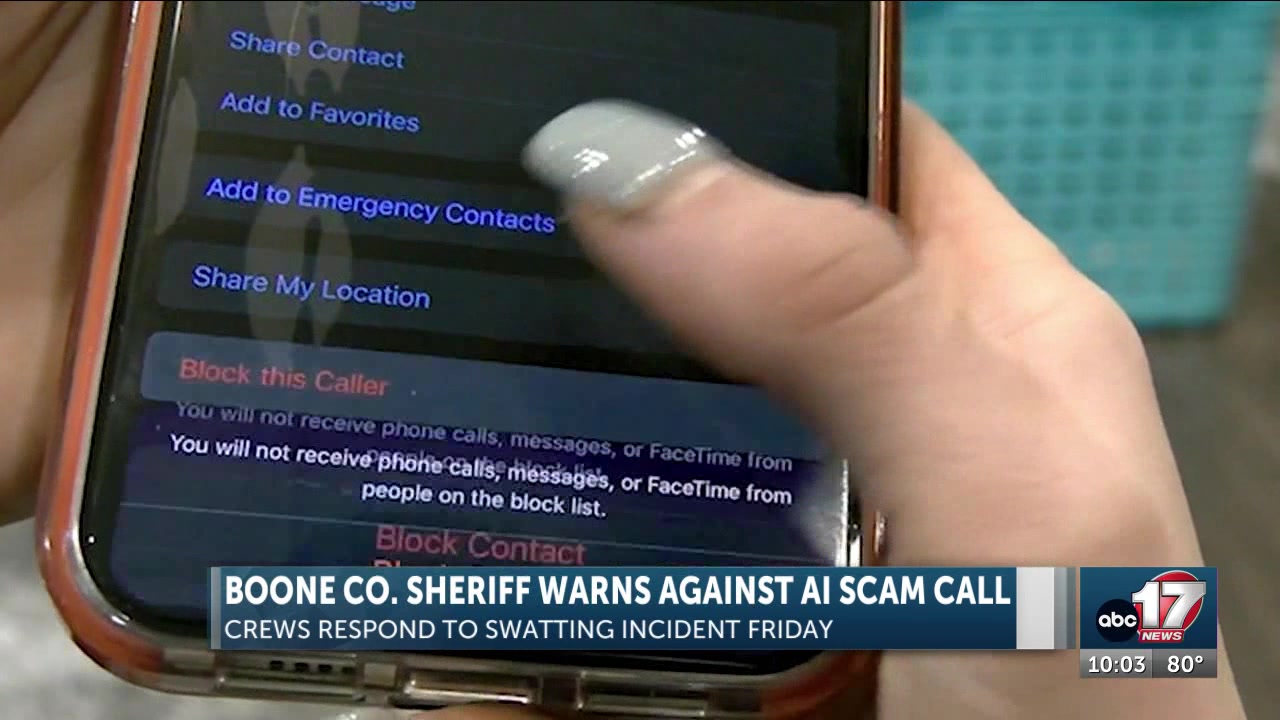 Boone County Sheriff’s Office warns residents after AI swatting call