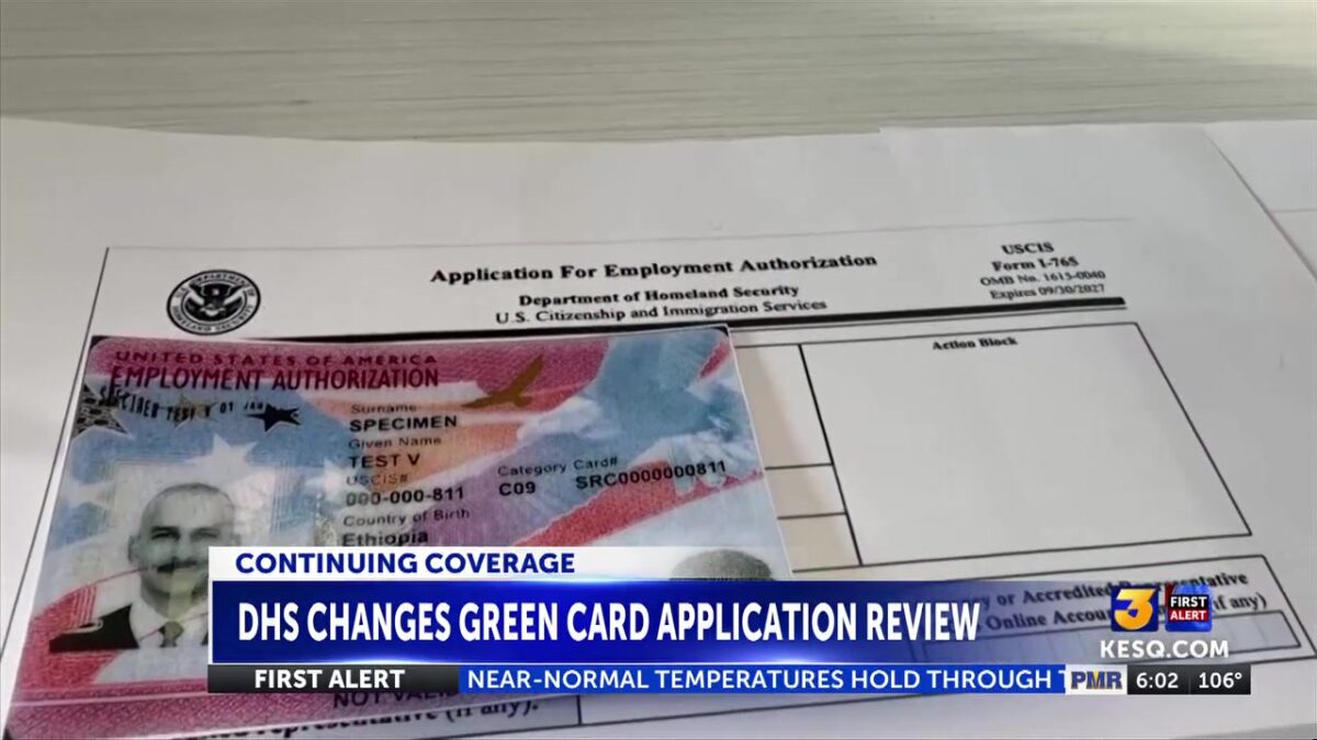Homeland Security changes how it reviews green card applications