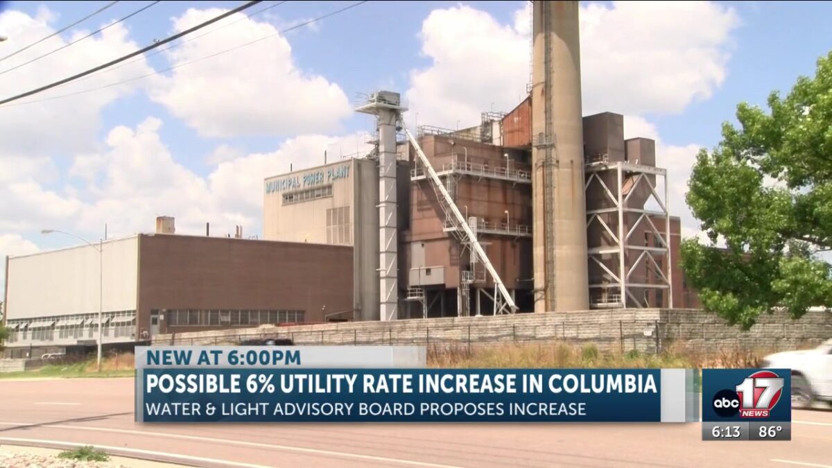 Columbia Water and Light Board recommends 6% electric rate increase