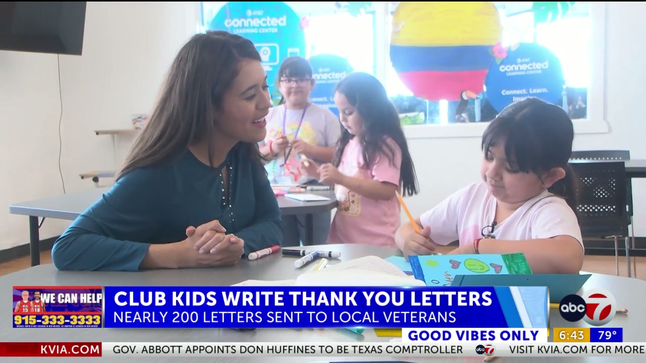 Good Vibes Only: Borderland students pen letters to veterans ahead of Independence Day