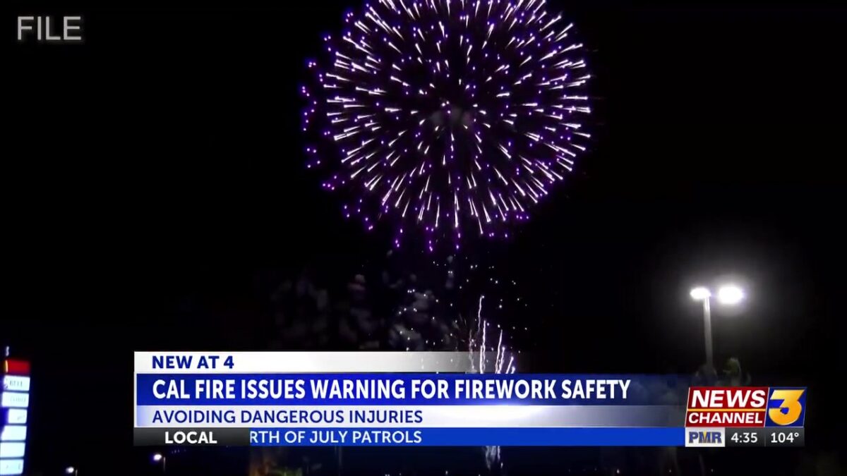 Cal Fire officials urge caution as Fourth of July firework injuries rise