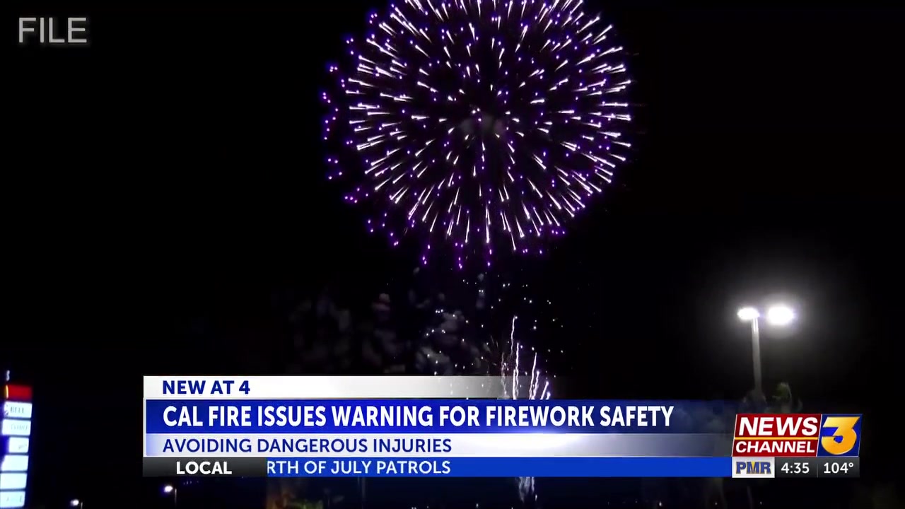 Cal Fire officials urge caution as Fourth of July firework injuries rise