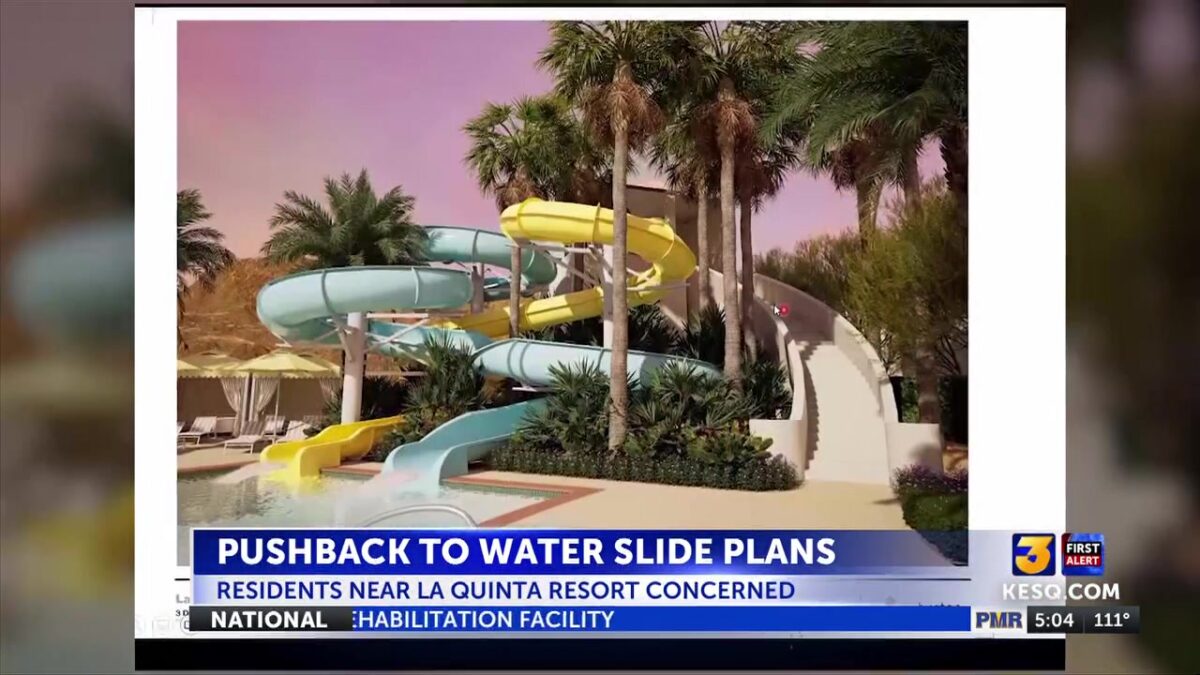 Residents near historic La Quinta Resort oppose plan to build new water slide