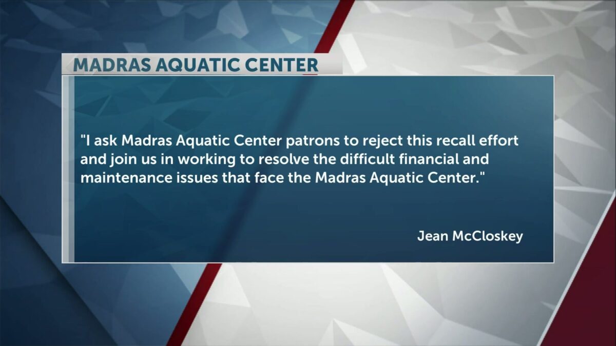 Vice-Chair of Aquatic Board makes statment on recall petition