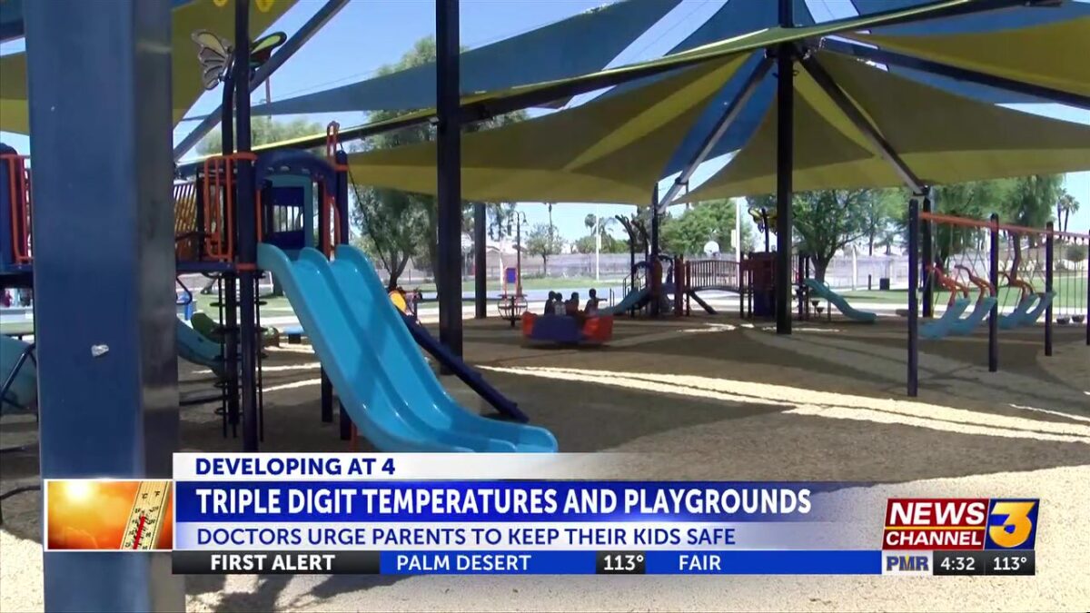 Local doctor warns of playground risks as desert temperatures climb