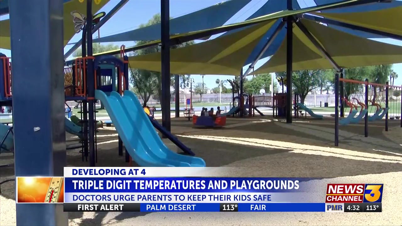 Local doctor warns of playground risks as desert temperatures climb